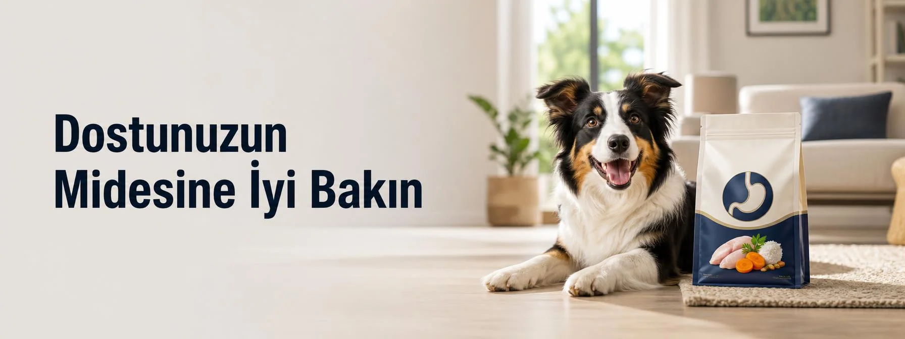 Gastrointestinal köpek mamaları ve mutlu köpek