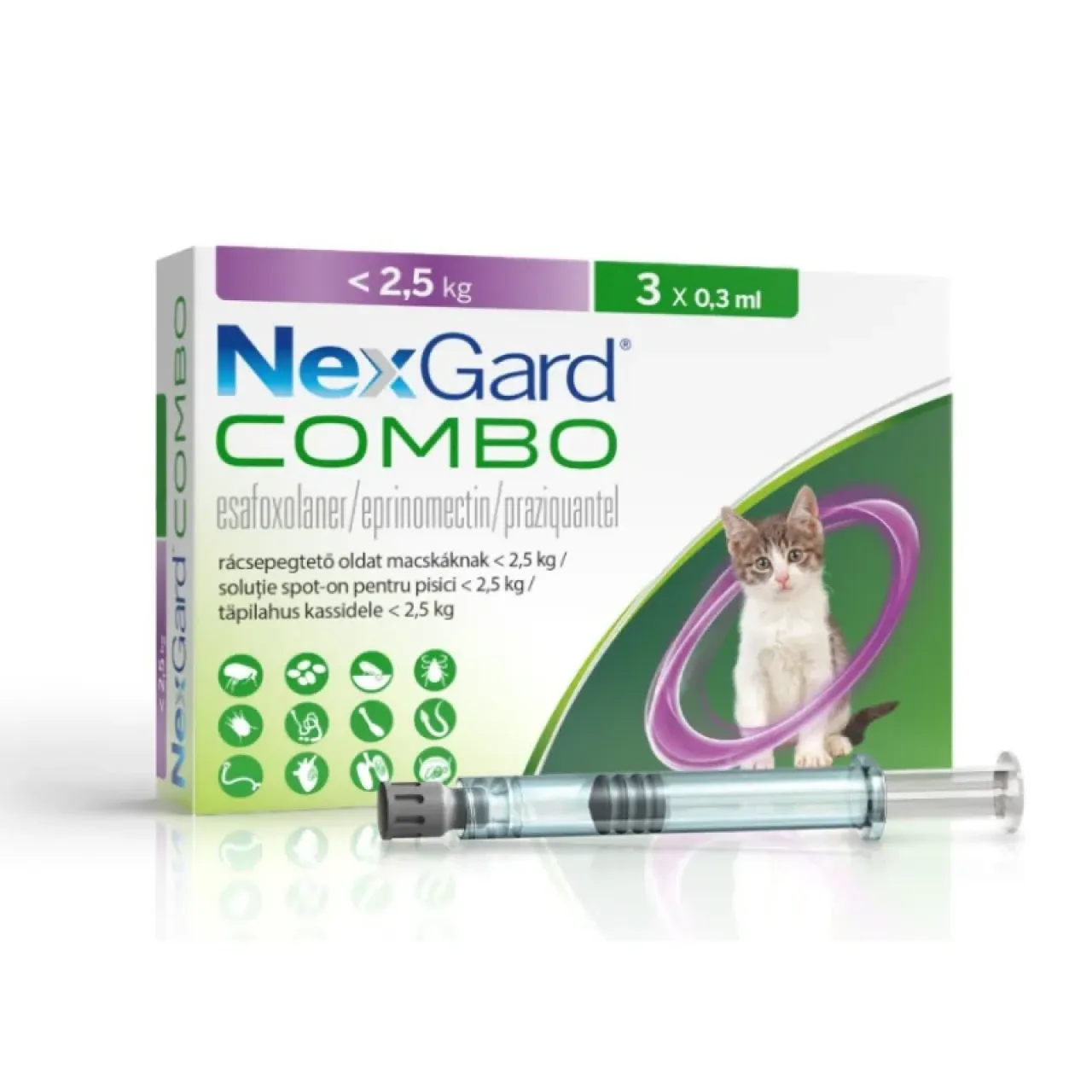 Nexgard Combo Yavru Kediler İçin İç Dış Parazit Damlası