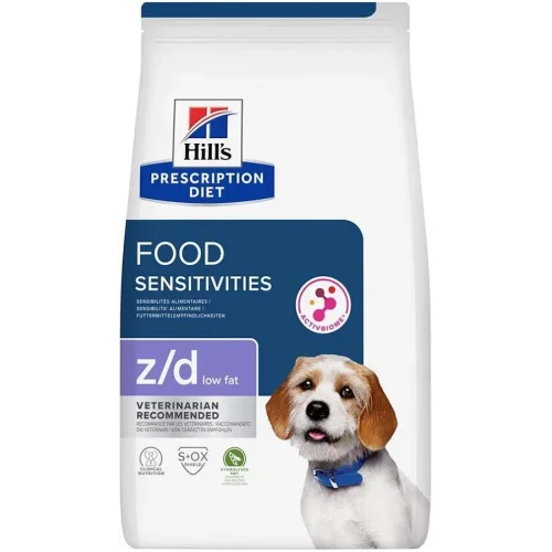 Hills Prescription Diet Food Sensitivies Z/d Low Fat Hidrolize Soyalı Köpek Maması 3 kg